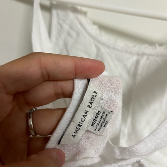American Eagle White  Tank Top Blouse - Picture 3 of 3